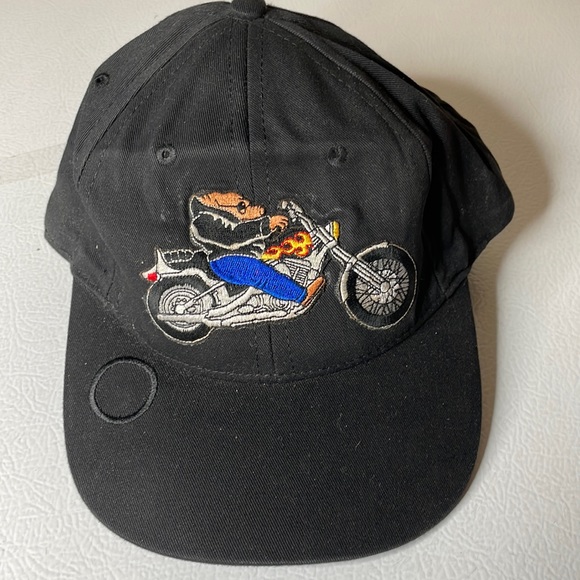 Other - Biker Cap. Adjustable Strap On Back.